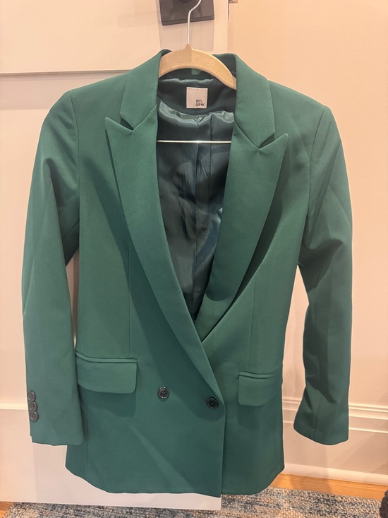 IRIS & INK Jackets & Blazers - Emerald Double-Breasted Blazer
